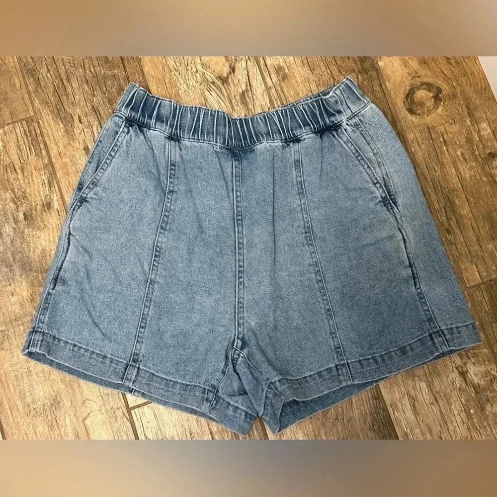 Madewell High Waist Denim Shorts - Blue